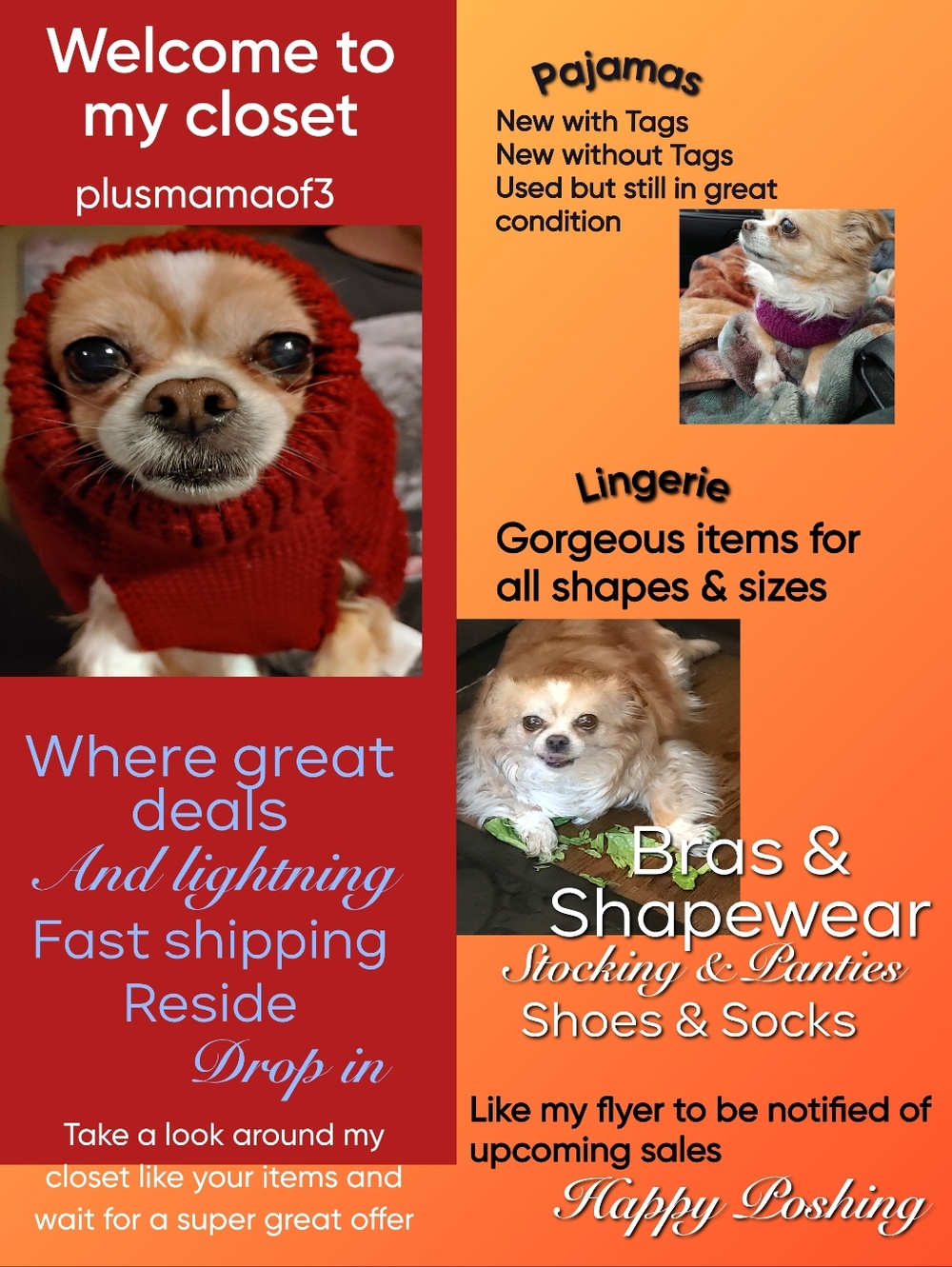LIKE THIS FLYER FOR UPCOMING SALES